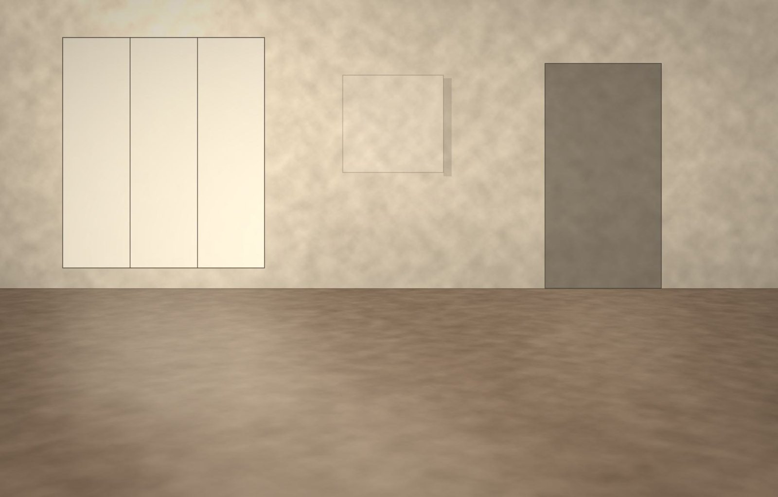 Clay-toned dining room with a continuous troweled surface